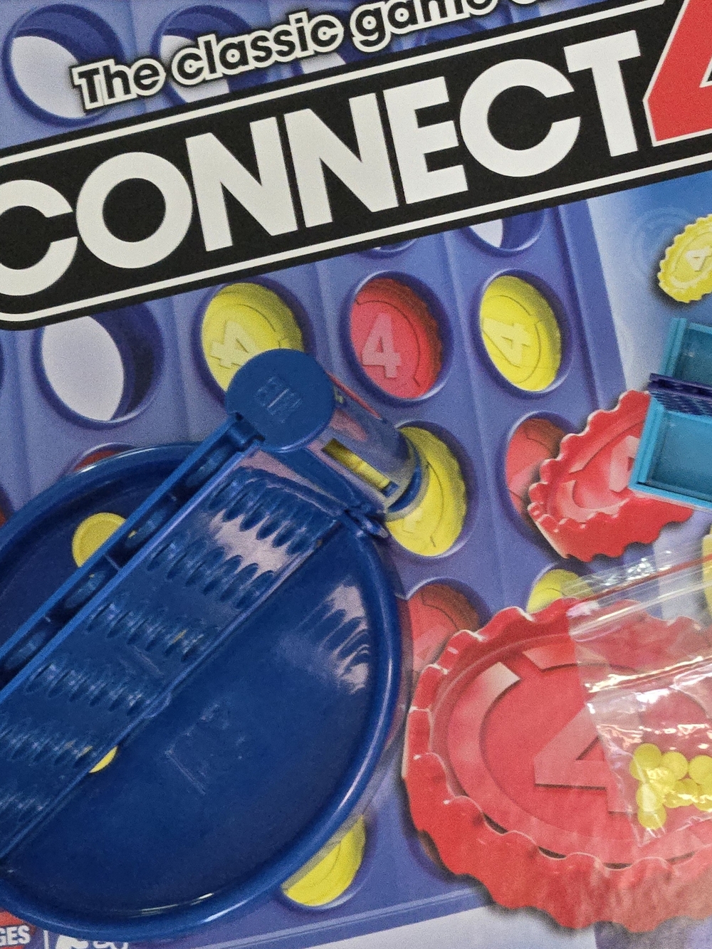 Connect & Mini 4 Classic Strategy Game - Blue/Red Game Set